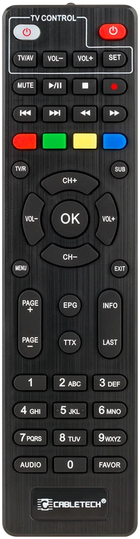 Skaitmeninės TV imtuvas „Cabletech URZ0336C“, DVB-T/T2, H.265 HEVC