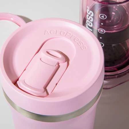 AeroPress Go Plus Rožinė