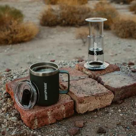 „AeroPress“ – kelioninis kavos puodelis, žalias, 350 ml
