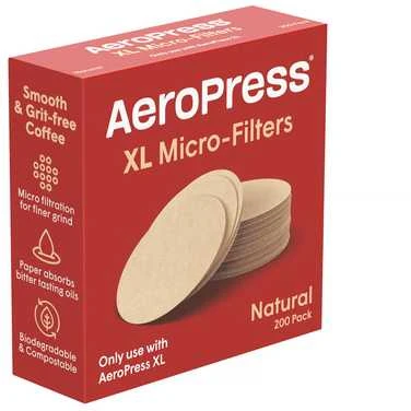 AeroPress – natūralūs XL popieriniai mikrofiltrai 200 vnt