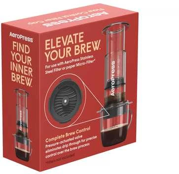 AeroPress Flow Control Lašelinis Cap Kavos aparatas cover Juodas