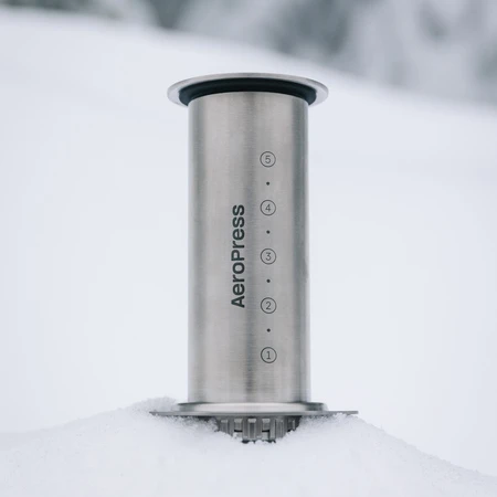Aeropress - Steel Sidabrinis