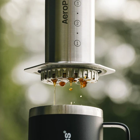 Aeropress - Steel Sidabrinis