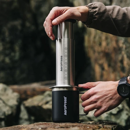 Aeropress - Steel Sidabrinis