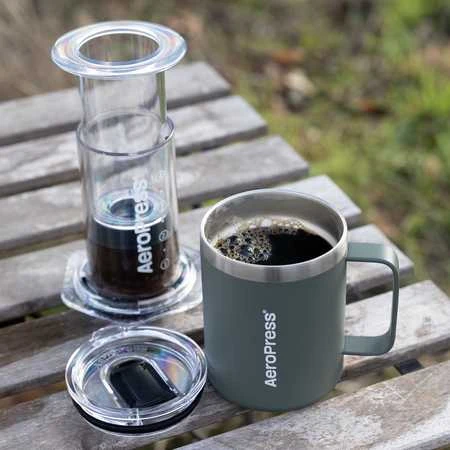 „AeroPress“ – kelioninis kavos puodelis, žalias, 350 ml