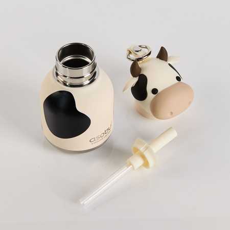 Gertuvė Asobu Mini Bestie Krowa 200 ml baltai-juodas