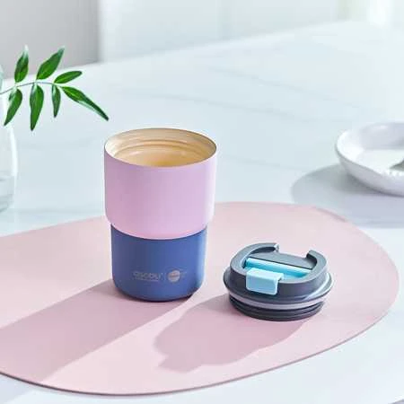 EXPRESS Asobu Kavos ekspresas 360 ml pastelinės rožinės spalvos