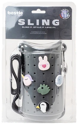 Asobu - Sling cover for Bestie bottle - pilkas