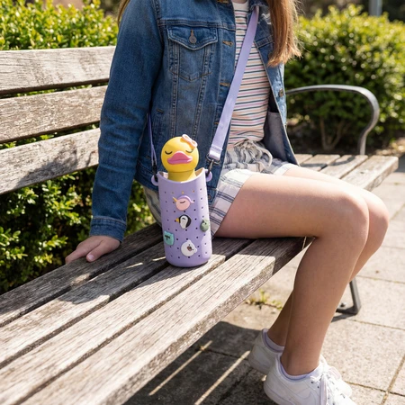 Asobu - Sling cover for Bestie bottle - violetinė