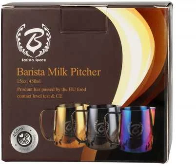 Barista Space - 450 ml Star Night Juodas Milk Jug 2.0