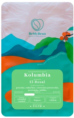 BeMyBean - Colombia El Rosal Washed Filter 250 g