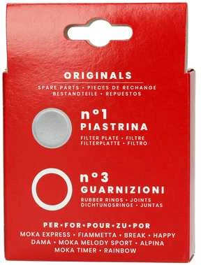 Bialetti tarpinių ir filtro pakuotė 3/4 puodelių Moka