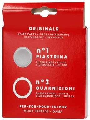 Bialetti atsarginių dalių pakuotė 9 puodelių aparatams