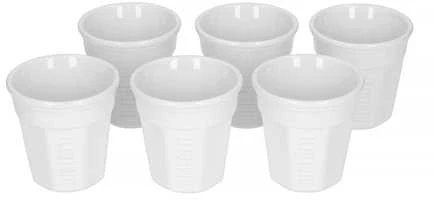 Kavos Puodelių Rinkinys - Bialetti Bicchierini 6x 60 Ml Balti