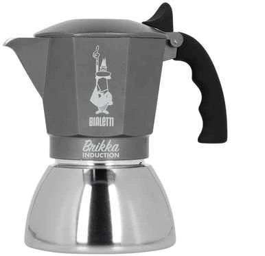 BIALETTI BRIKKA INDUCTION 4TZ 180 ml Anthracite, Sidabrinis