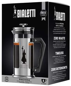 Arbatinukas - Bialetti 1 L Rankinis Vakuuminis, Juodas