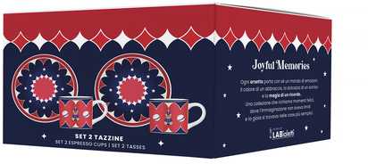 Bialetti Joyful Christmas 2 x 80 ml raudona