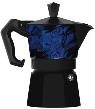 Bialetti Moka Express Inter 3TZ (150 ml) juoda- mėlyna