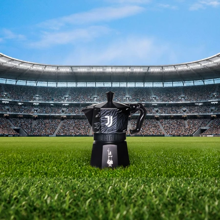 Bialetti Moka Express Juventus 3TZ (150 ml) juoda ir balta