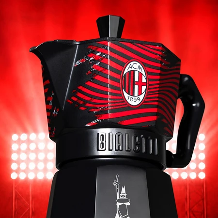 Bialetti Moka Express Milan 3TZ (150 ml) raudona ir juoda