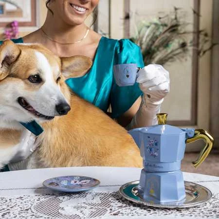 Bialetti Moka Express Bridgerton korgio aplinkoje