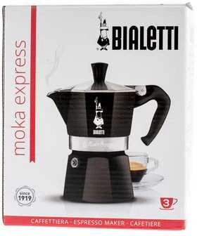 Moka kavinukas Bialetti Moka Express Juodas 3 cups