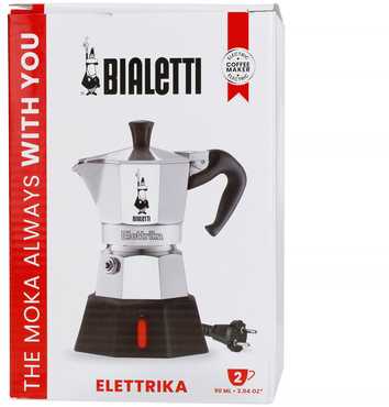 Bialetti New Moka Elettrika 2TZ (90 ml) sidabrinė