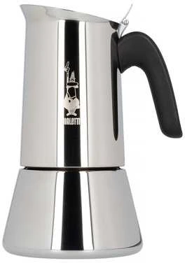 Bialetti plieninis kavinukas su juoda rankena