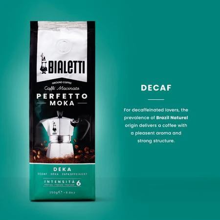 Bialetti Perfetto Moka Deka - bezkofeinowa (mielona) 250g