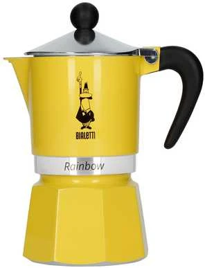 Bialetti espreso kavos virimo aparatas Rainbow 3 puodeliai geltoni