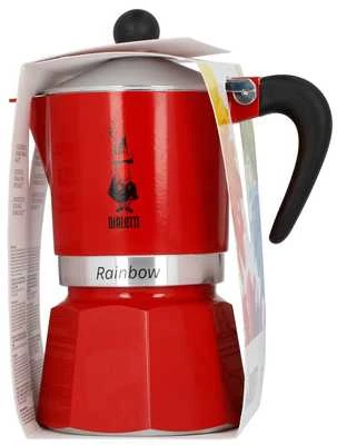 Moka pot Bialetti Moka Rainbow 3-cup Raudona