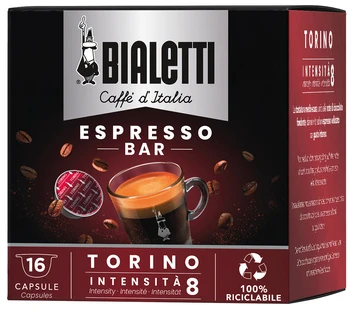TORINO kapsulės, skirtos BIALETTI CAFF D'ITALIA - 16 kapsulių