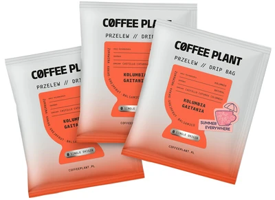 Coffee Plant KAVOS AUGALAS - Kolumbija Gaitania Summer Everywhere lašų maišelis - 10 pakelių po 11 g