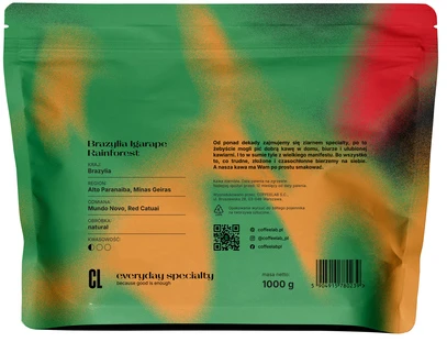„Coffeelab Brazil Igarape Rainforest“ kavos pupelės, 1kg