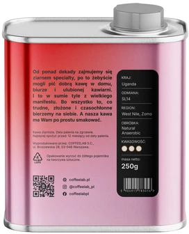 COFFEELAB - Uganda Jukia Natural Anaerobic Filter 250 g