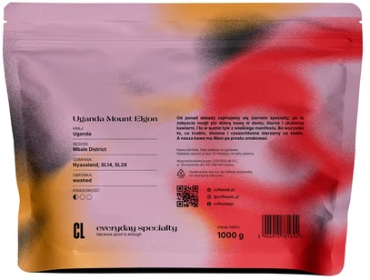 Kavos pupelės Coffeelab Kavos pupelės Uganda Mount Elgon 1kg