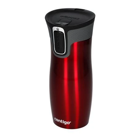 Termopuodelis Contigo West Loop Raudona 2095849, 470 ml, raudonas