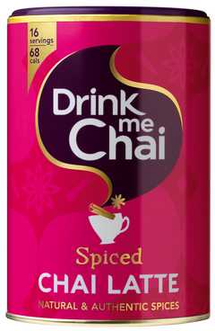 Drink Me Chai „Drink Me“ – „Chai Latte Spiced“ – aštrūs gėrimo milteliai, 250 g