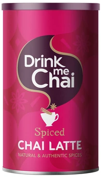 Drink Me Chai „Drink Me“ – „Chai Latte Spiced“ – aštrūs gėrimo milteliai, 250 g
