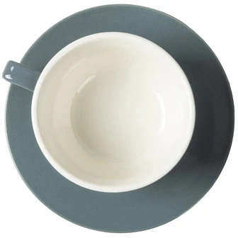 Espresso Gear - Latte cup with saucer Peakabrew pilkas 350 ml