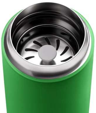 Fellow žalio puodelio vidus su filtru