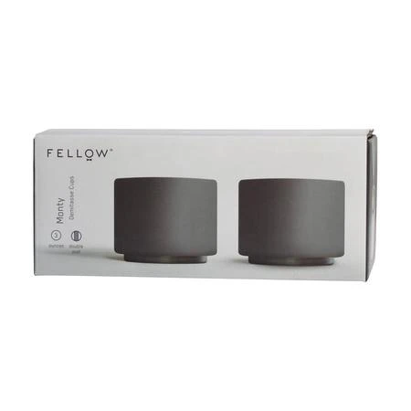 Fellow Monty Espresso Cup - Juodas - 90 ml (3oz) - 2 rinkinys