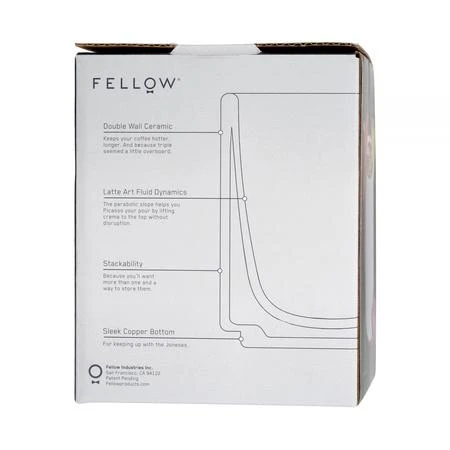 Fellow Monty Latte puodelis – Baltas – 325 ml (11oz)