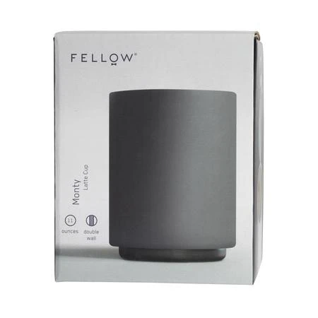 Latte puodelis Fellow Monty Milk Art Matte Juodas, 325 ml