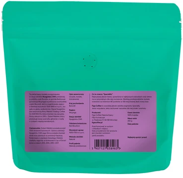 Figa Coffee Kawa ziarnista Paloma Burundi Nyagishiru 250 g