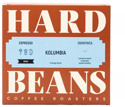 Hard Beans Kavos pupelės Qualia Caffe Kolumbija El Vergel be kofeino 250 g - be kofeino