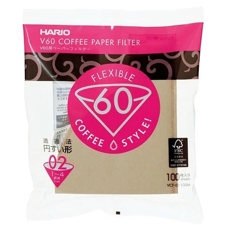 Hario filtrai Misarashi V60-2, 100 vnt