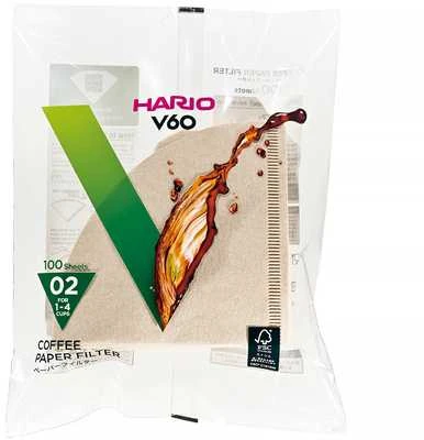 Hario filtrai Misarashi V60-2, 100 vnt
