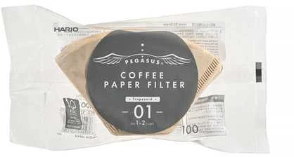 Hario Pegasus 01 rudų filtrų pakuotė