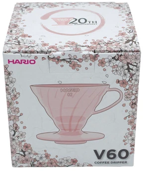 Hario - Plastic Dripper V60-02 Sakura Rožinė